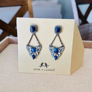 Chloe + Isabel Blue and Silver Earrings